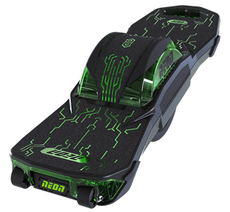 Neon Nitro 8 one wheel electric skateboard (top view)